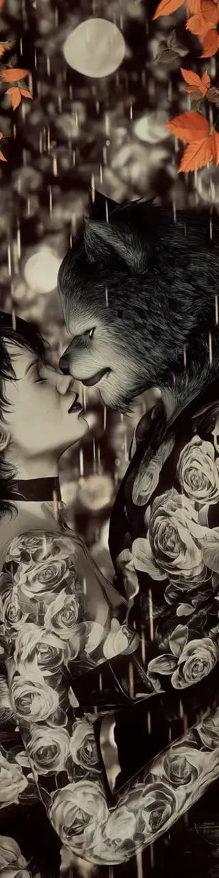 Free printable dark romance werewolf bookmark