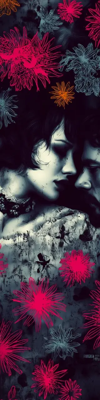 Free printable dark romance bookmark