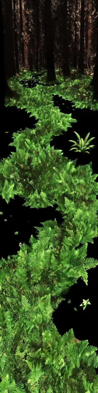 Free printable dark twisty jungle plants bookmark