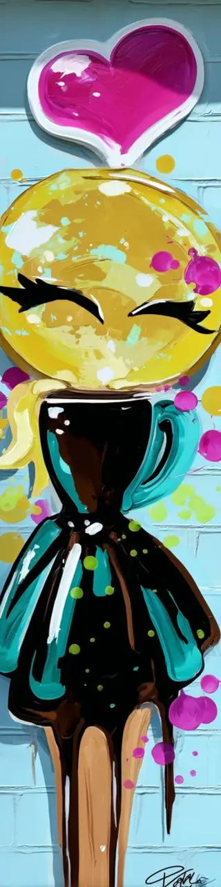 Free printable dress made of coffee bookmark