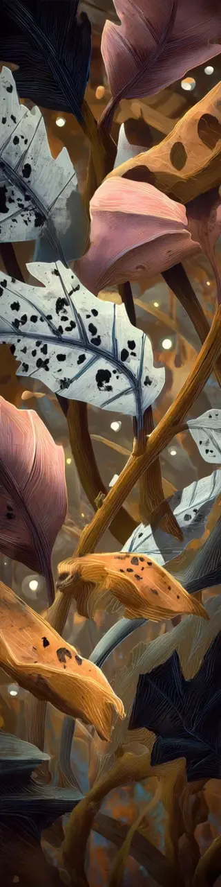 Free printable dry bush leaves bookmark