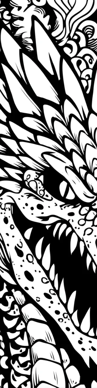 Free printable dragon close-up bookmark