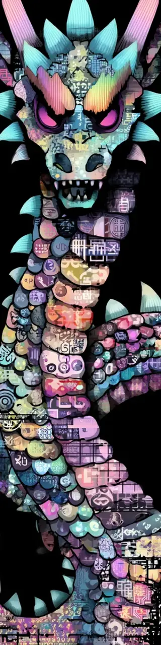 Free printable scaly dragon face front bookmark