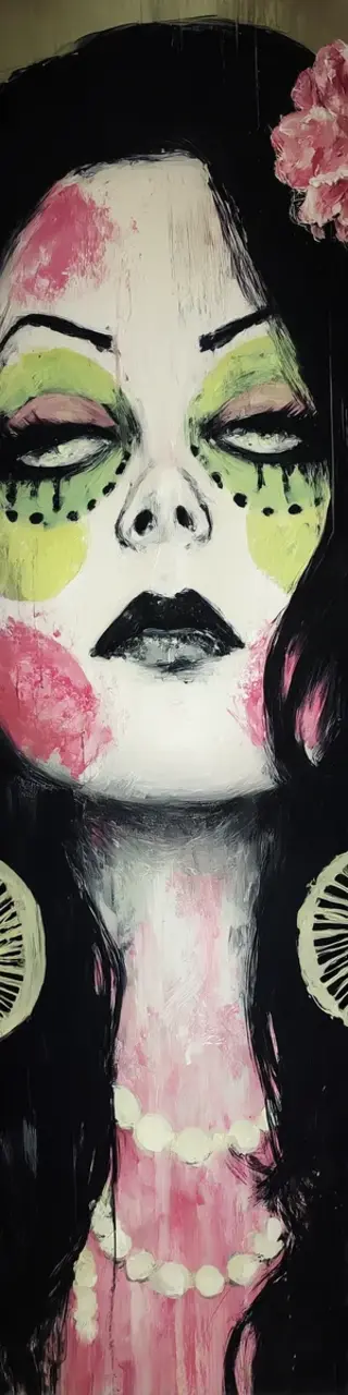 Free printable face on halloween bookmark