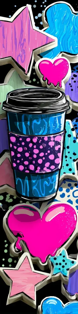 Free printable fashion coffee bookmark