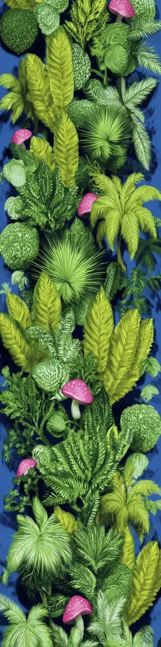 Free printable tropical ferns bookmark