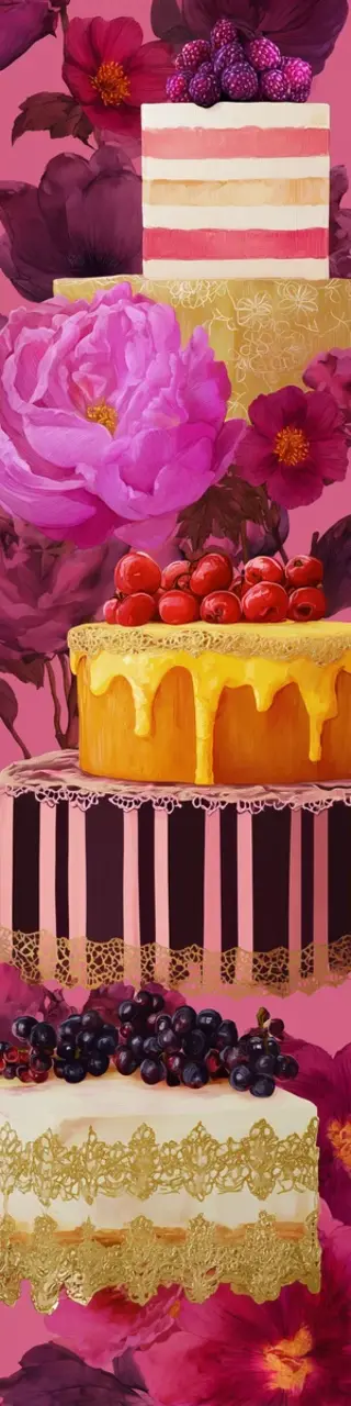 Free printable few fancy birthday cakes bookmark