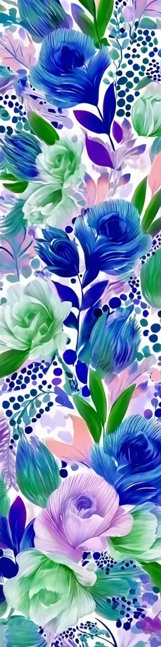 Free printable floral collage bookmark