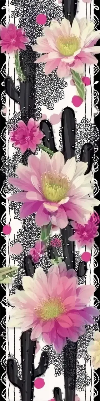 Free printable floral desert bookmark