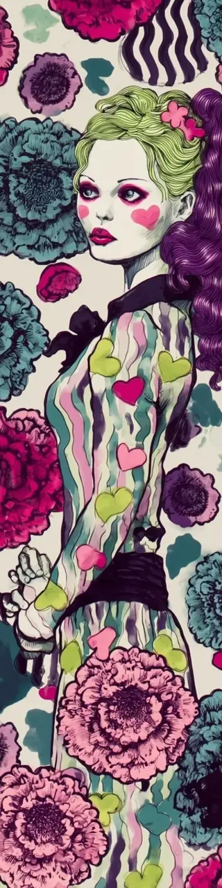 Free printable floral look bookmark