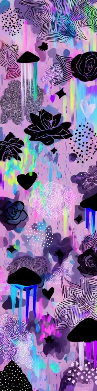 Free printable floral pink abstract bookmark