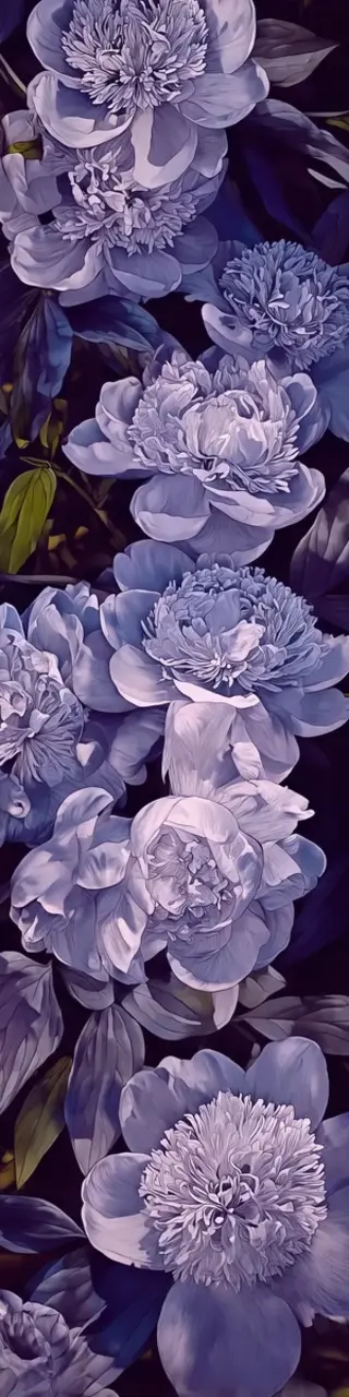 Free printable fully open purple peonies bookmark