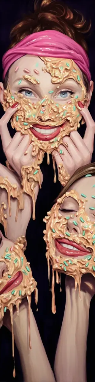 Free printable funny faces bookmark