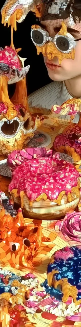 Free printable funny messy food bookmark