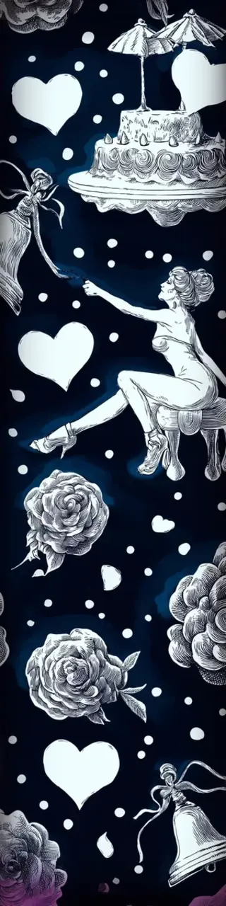 Free printable getting ready wedding and hearts bookmark