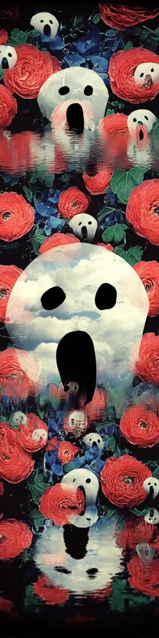 Free printable ghost reflection bookmark