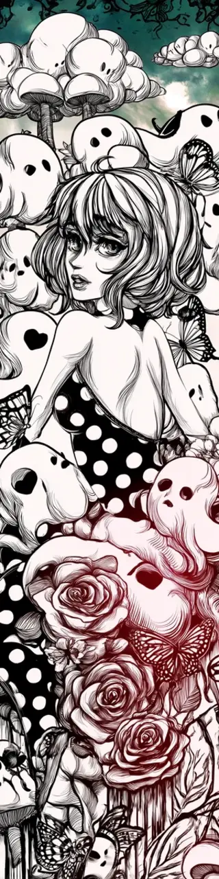 Free printable ghosts coloring halloween bookmark