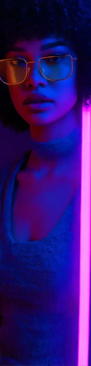 Free printable girl wearing glasses thriller bookmark