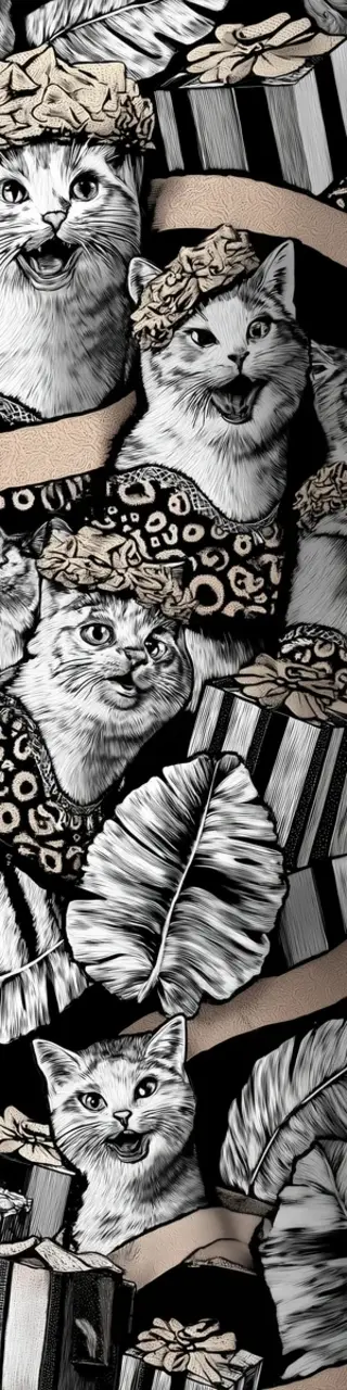 Free printable gray cats expressions bookmark