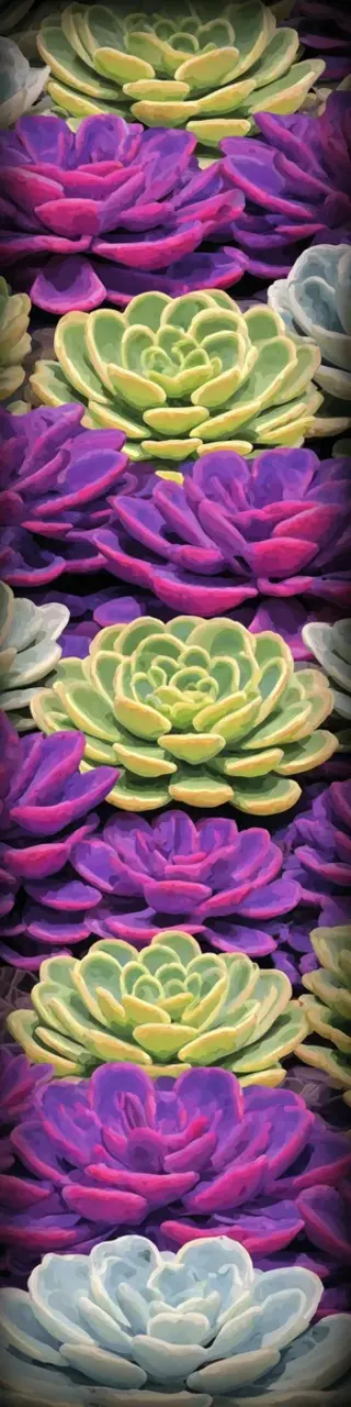 Free printable green and magenta succulents bookmark