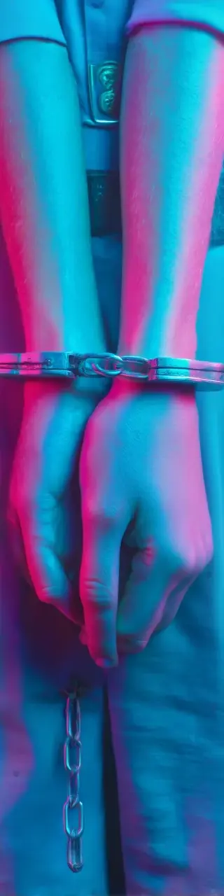 Free printable handcuffed thriller bookmark