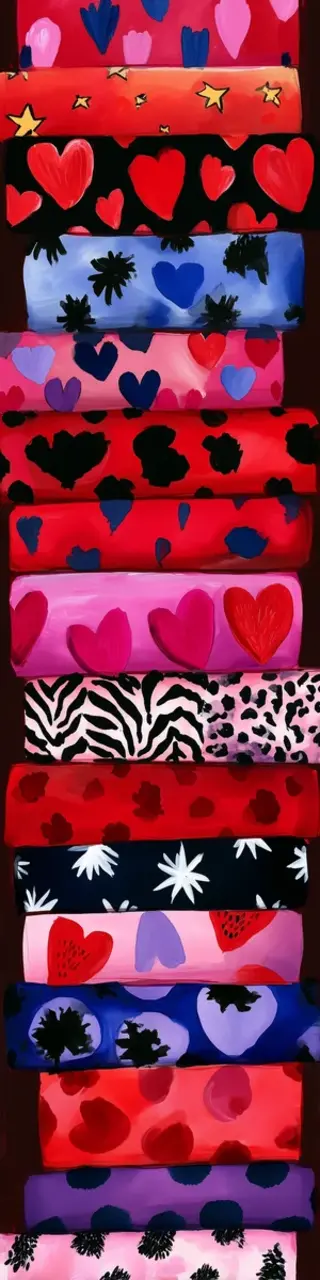 Free printable hearts valentines bookmark