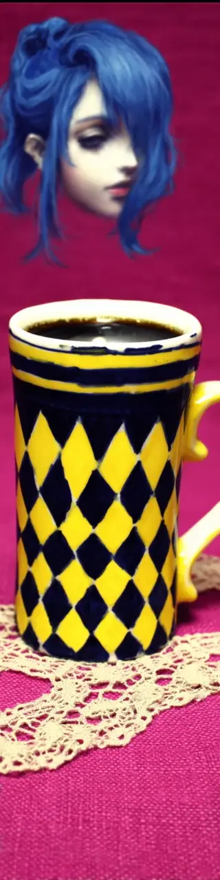 Free printable hot pink yellow coffee bookmark