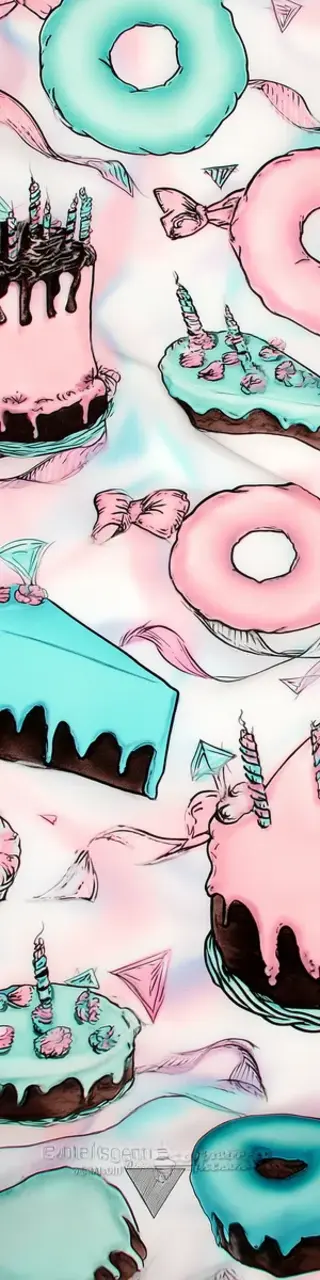 Free printable icy cakes and donuts bookmark