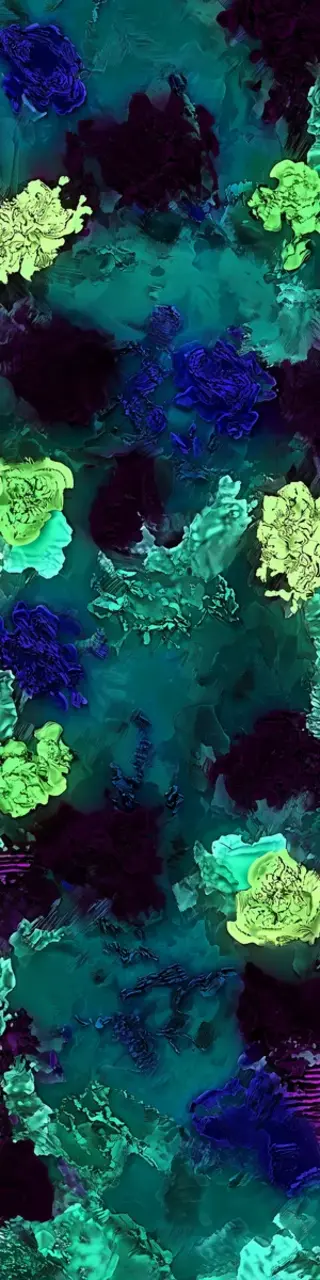 Free printable inky green abstract bookmark