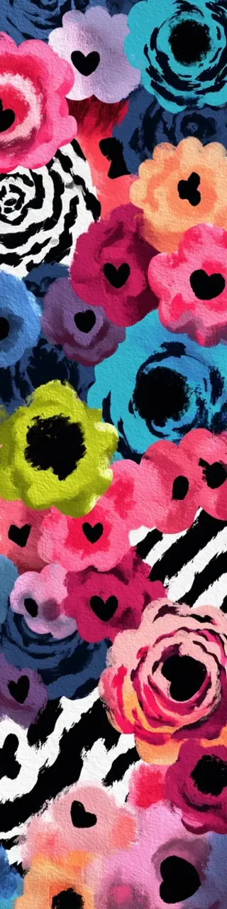 Free printable jumble zebra floral bookmark