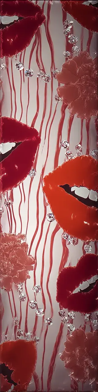 Free printable kiss marks valentines bookmark