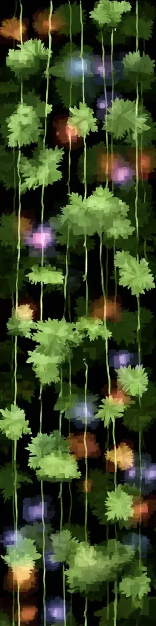 Free printable leaves on string bookmark