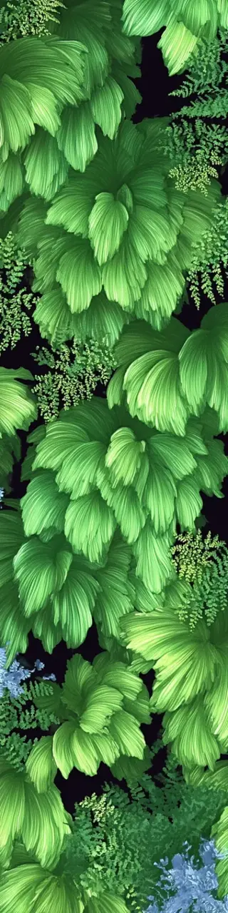 Free printable tropical leaves overhang bookmark