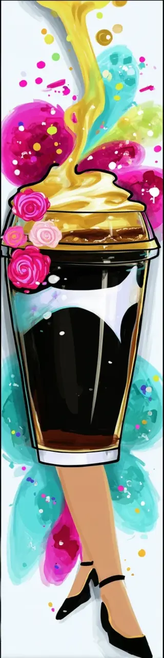 Free printable legs and coffee bookmark