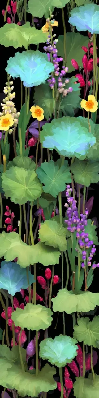 Free printable lily stand plants bookmark