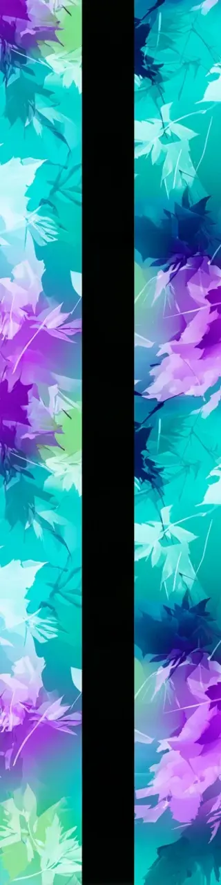 Free printable lined vertical floral bookmark