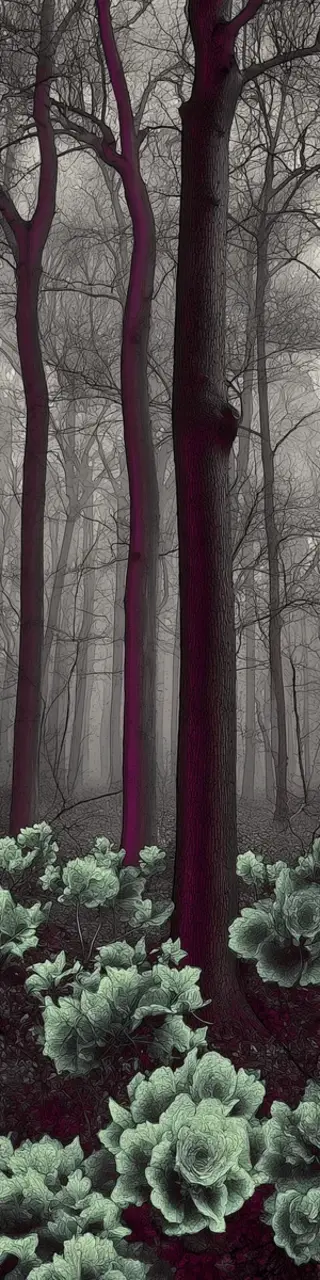 Free printable lonely jungle trees bookmark