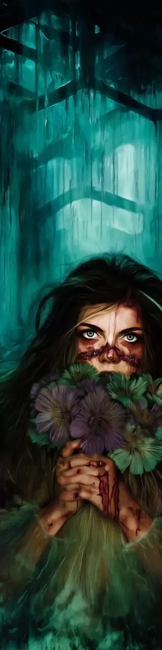 Free printable lost in the jungle scary bookmark