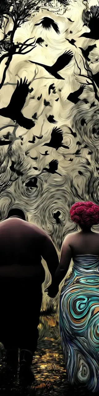 Free printable love and birds bookmark