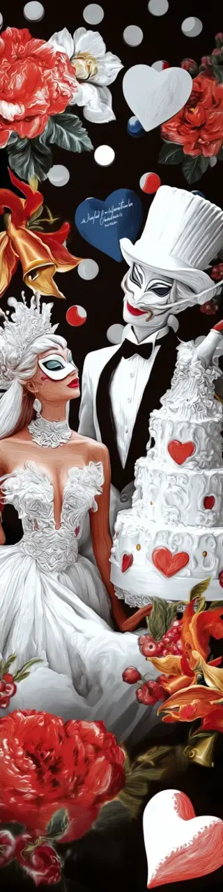 Free printable masquerade wedding bookmark