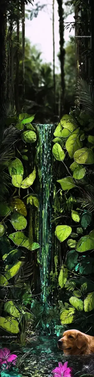 Free printable waterfall plants bookmark