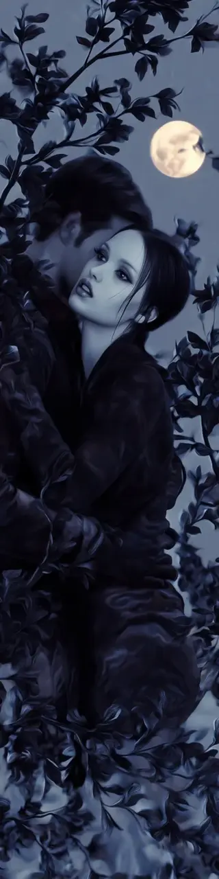 Free printable moonlight embrace bookmark