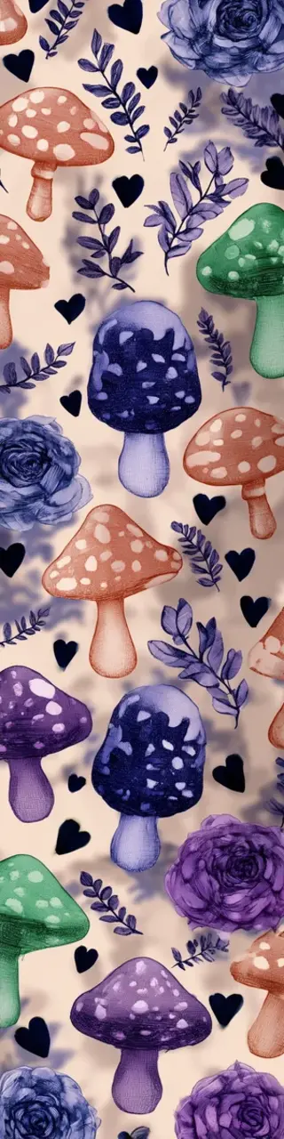 Free printable mushrooms beautiful bookmark