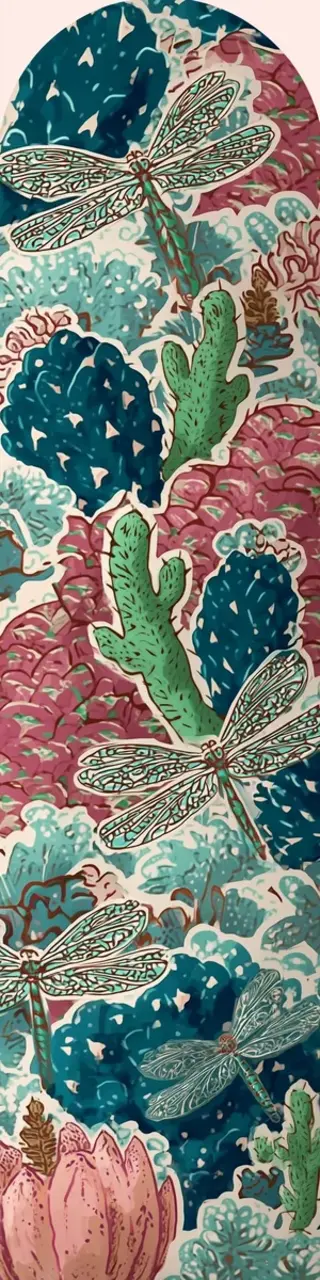 Free printable mute desert scene bookmark