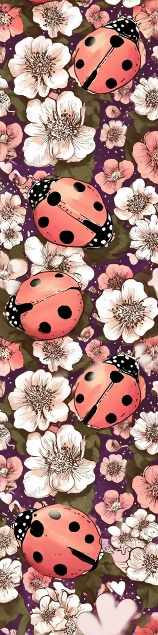 Free printable muted ladybugs bookmark