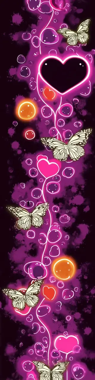 Free printable neon pink butterflies bookmark