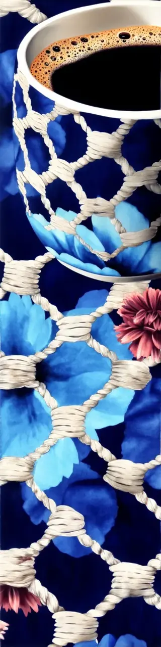 Free printable netting coffee bookmark