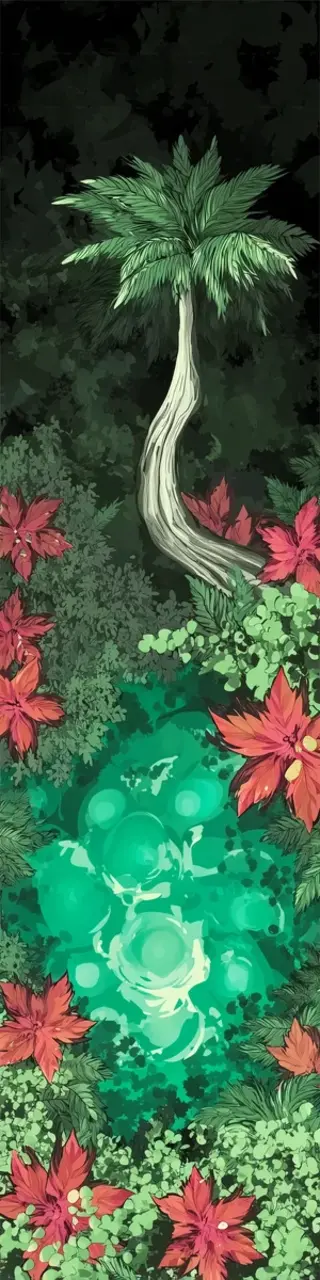 Free printable oasis lake floral bookmark