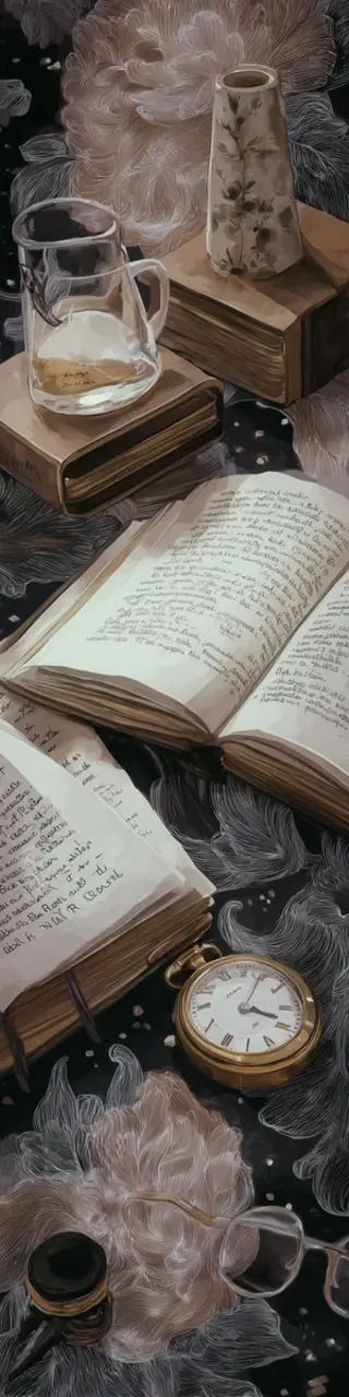 Free printable open book dark academia bookmark