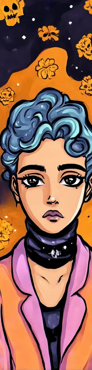 Free printable orange blazer sad bookmark